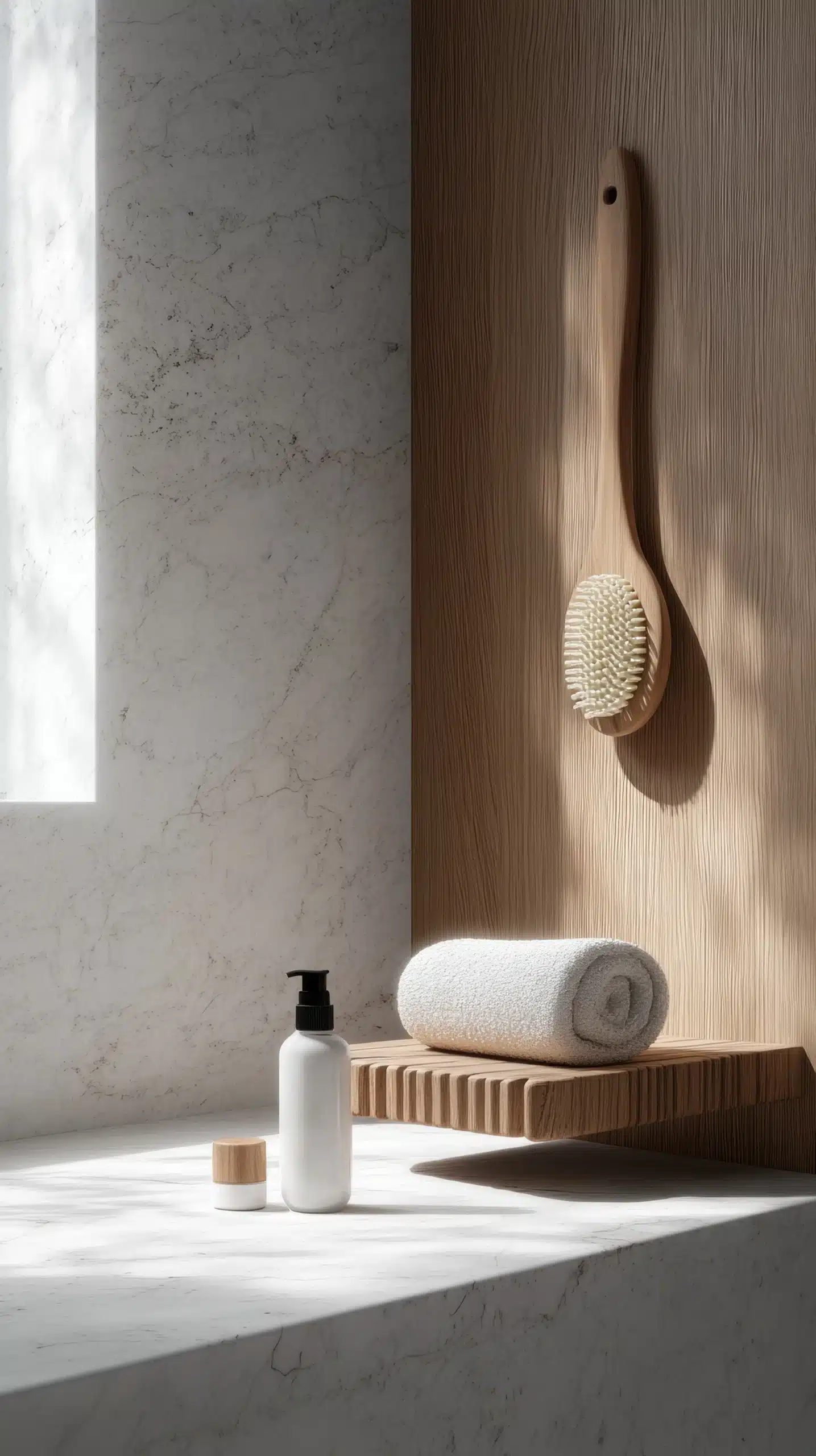 carrelage mural et plan de toilette