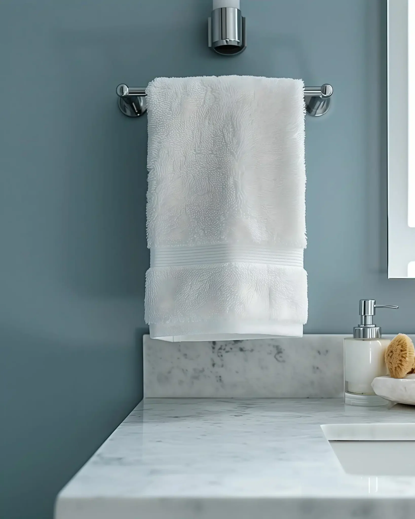 meuble salle de bain avec plan de toilette en granit