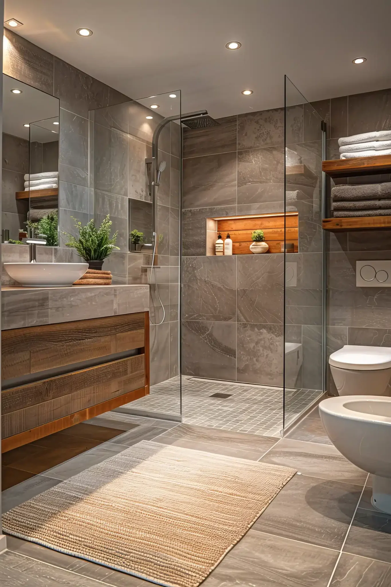 meuble bois salle de bain